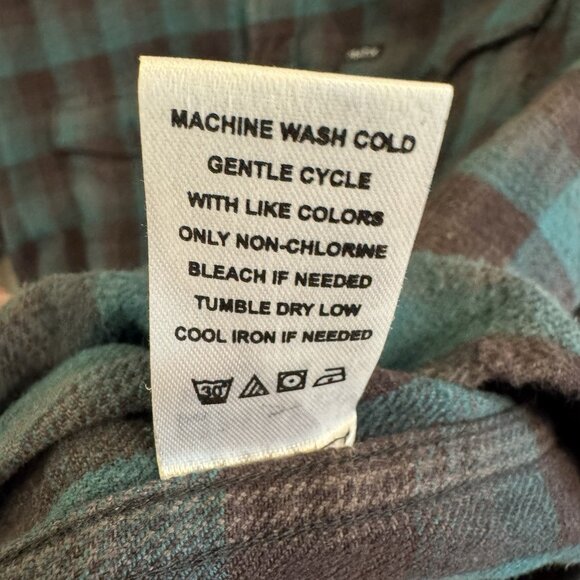 MATIX Men's Long Sleeve Flannel Plaid Snap Up Shirt Size Large - Picture 6 of 9